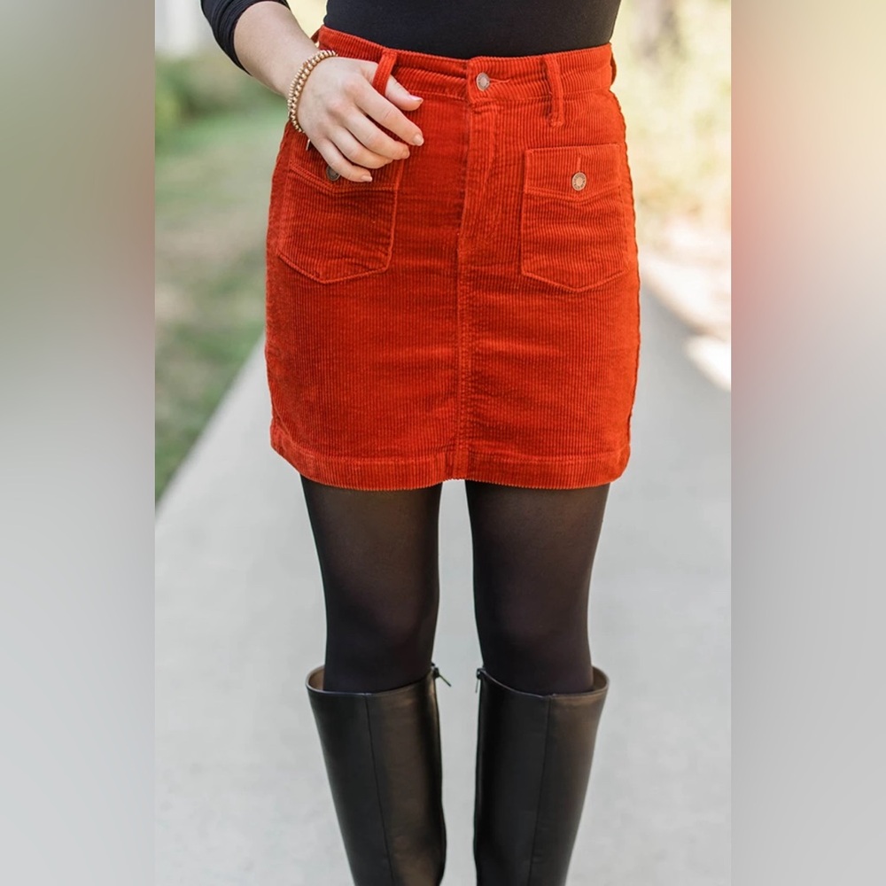 Corduroy skirt